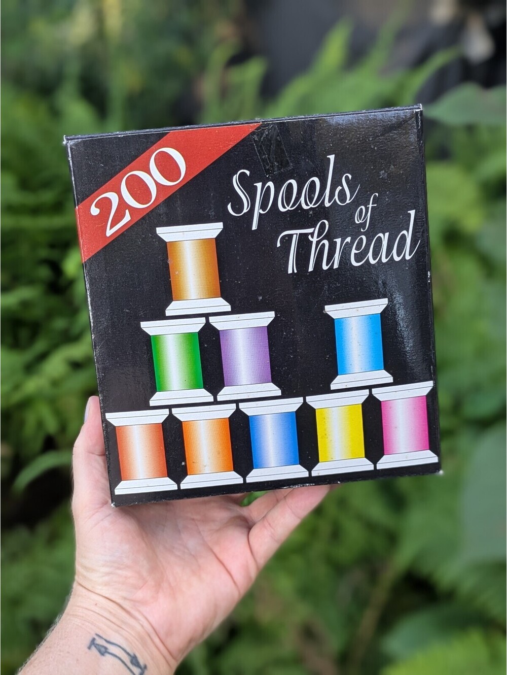 200 mini spools of threads - all colors, sealed vintage package.